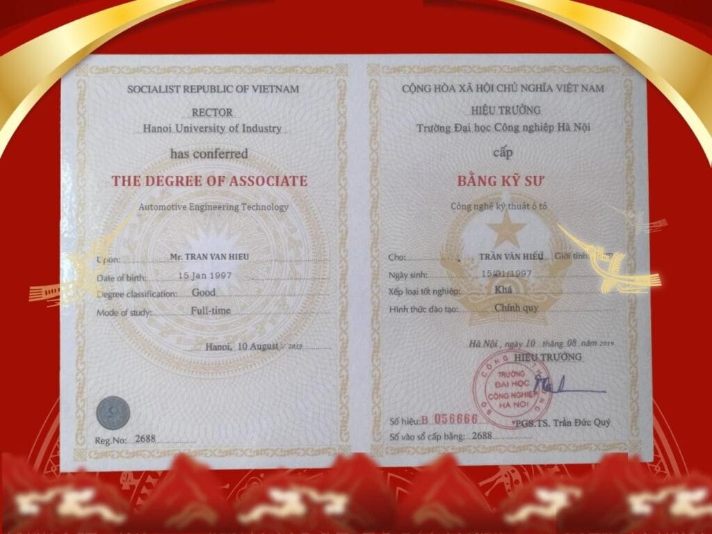 bằng tốt nghiệp đại học Trần Văn Hiếu - Hiếu frey