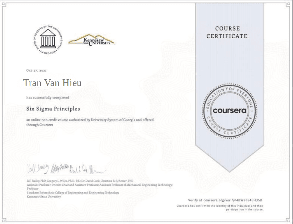 Nguyên lý Six Sigma