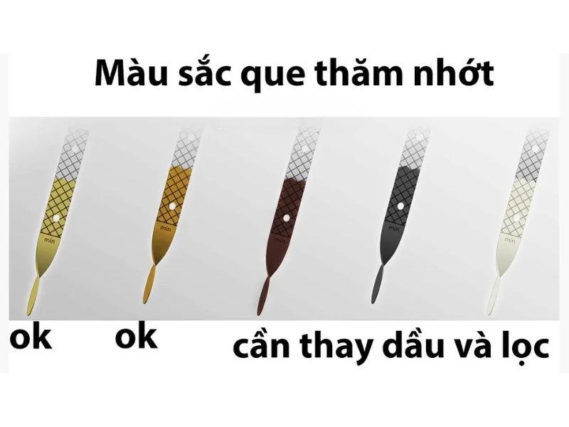 Nhớt 10W40 phù hợp với xe gì? So sánh nhớt 10W40 và 10W30 12 Màu sắc và độ nhớt của dầu