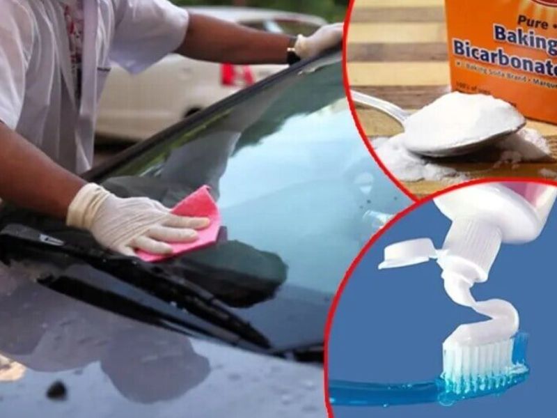 6 cách tẩy nhựa cây trên xe ô tô tránh trầy xước, dễ làm 5 Tẩy nhựa cây trên xe ô tô bằng baking soda và nước ấm