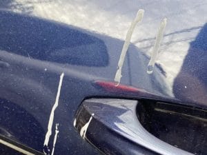 Tẩy nhựa cây trên xe ô tô