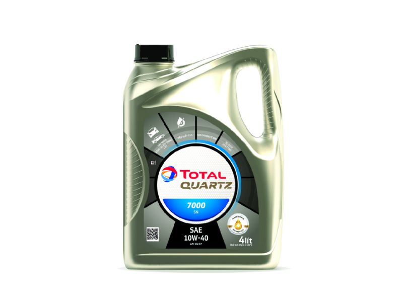 Nhớt 10W40 phù hợp với xe gì? So sánh nhớt 10W40 và 10W30 8 Nhớt Total Quartz 7000 10W40