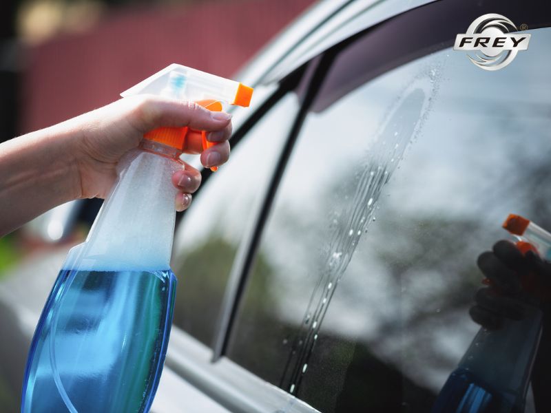 12+ vị trí vệ sinh nội thất ô tô tại nhà nhanh chóng, tiết kiệm chi phí 4 Vệ sinh kính và gương giúp tầm nhìn rõ ràng, đảm bảo an toàn khi lái xe