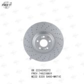 Đĩa phanh trước A2224200272 Frey Mercedes S400/ S450/ S500 (2013-2020)