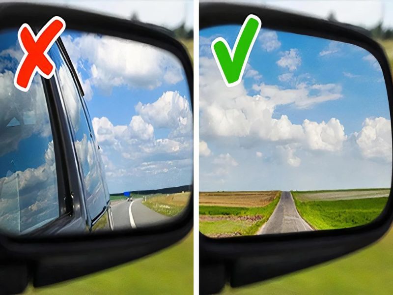 Cách chỉnh gương chiếu hậu ô tô tránh điểm mù đúng cách 1 Tại sao cần phải chỉnh gương chiếu hậu ô tô?