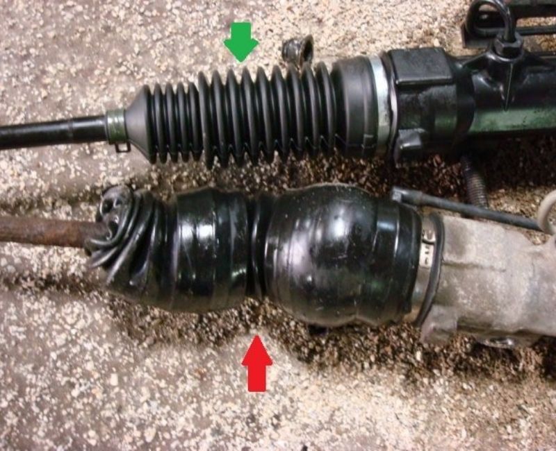 Vô lăng trợ lực điện bị nặng: 9+ nguyên nhân & cách khắc phục 6 Thước lái mòn, ma sát cao