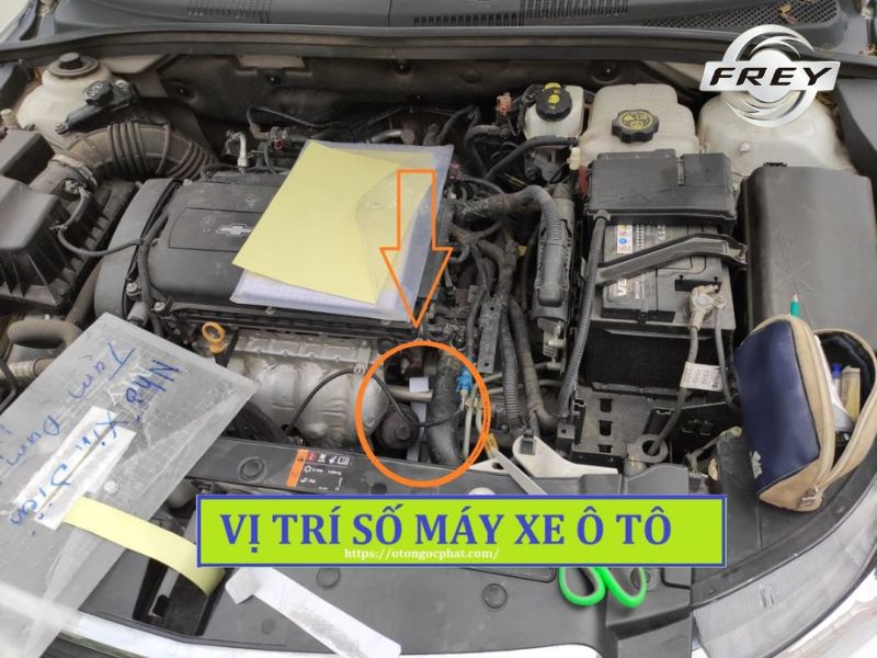 Cách cà số khung số máy ô tô dễ thực hiện tại nhà 4 Vị trí của số máy trên ô tô