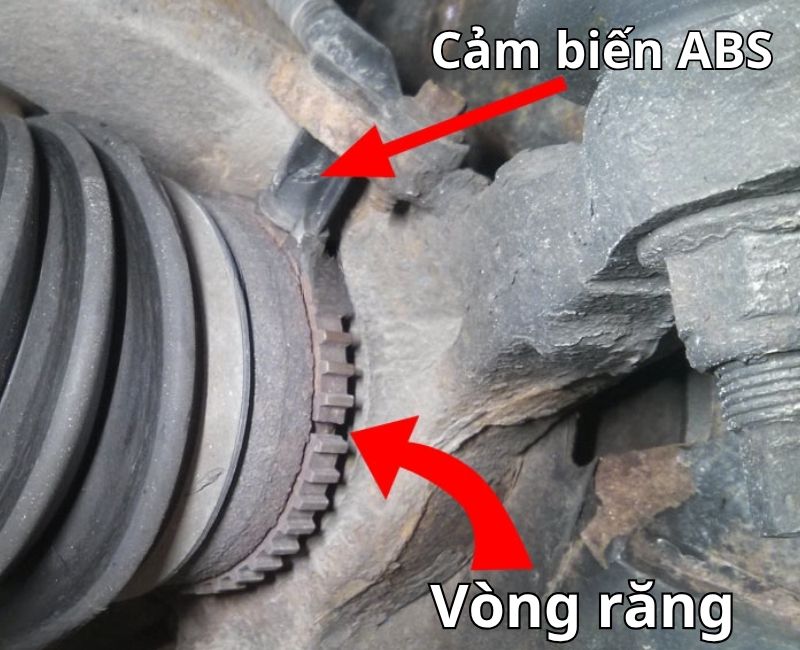 Xe báo lỗi abs có nguy hiểm không? Nguyên nhân, cách xóa lỗi 4 Răng bị gãy khiến cảm biến “đếm” thiếu, ECU tưởng bánh trượt và tắt ABS