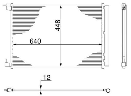 Dàn nóng Frey A0995000454 Mercedes C, E, GLC