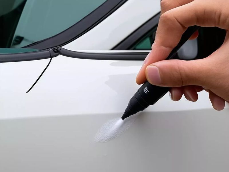 Bút xóa xước cũng có thể làm mờ vết xước đậm ở xe ô tô