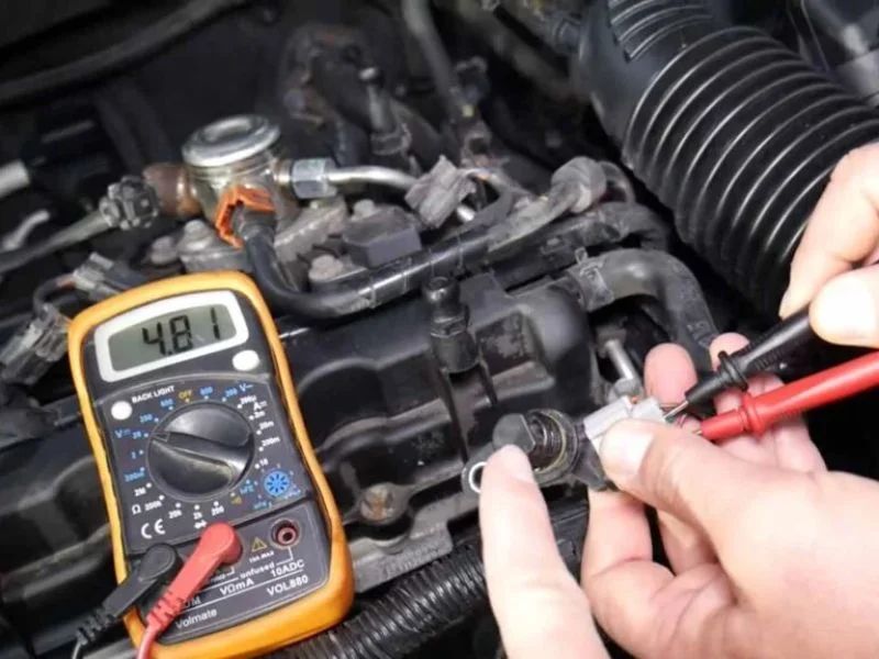 Hướng dẫn cách đo cảm biến trục khuỷu đúng kỹ thuật, dễ hiểu 4 Khi đo cảm biến trục khuỷu, cần chắc chắn rằng đồng hồ đo đã được hiệu chỉnh chính xác