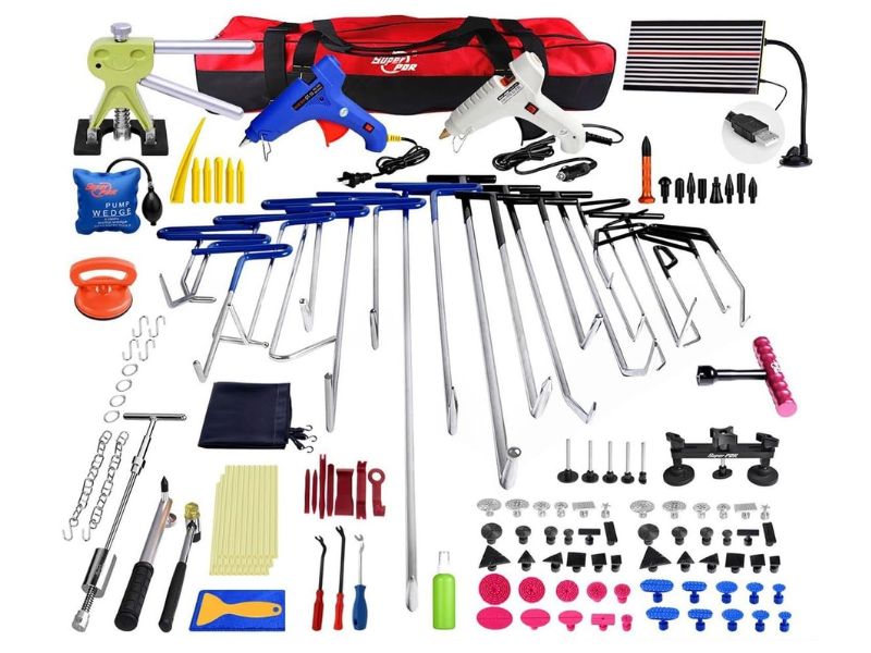 9+ cách tự sửa vết móp xe ô tô tại nhà ai cũng làm được 6 Sửa vết móp bằng bộ dụng cụ chuyên dụng PDR