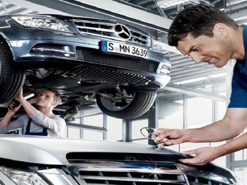 Tiếp nhận xe và kiểm tra tổng thể
