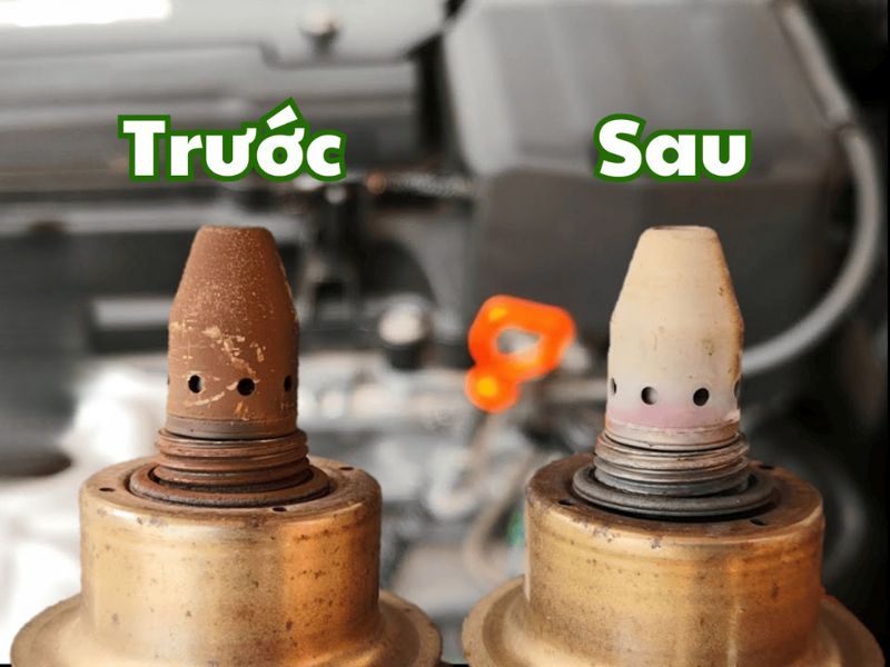 Dấu hiệu hư cảm biến oxy ô tô, nguyên nhân và cách khắc phục 4 Vệ sinh cảm biến oxy (khi còn hoạt động yếu)