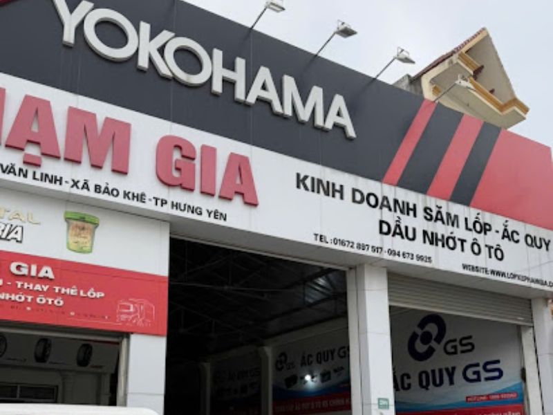 10 cửa hàng phụ tùng ô tô Hưng Yên cung cấp phụ tùng chất lượng 8 Cửa Hàng Lốp - Ắc Quy Ô Tô Phạm Gia