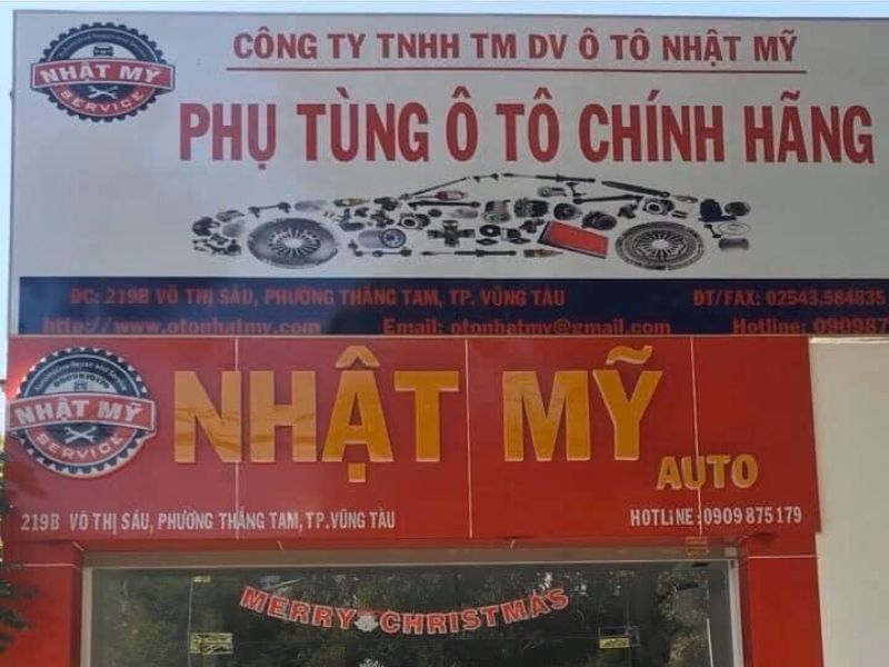 Cửa hàng phụ tùng ô tô Nhật Mỹ tại Bà Rịa