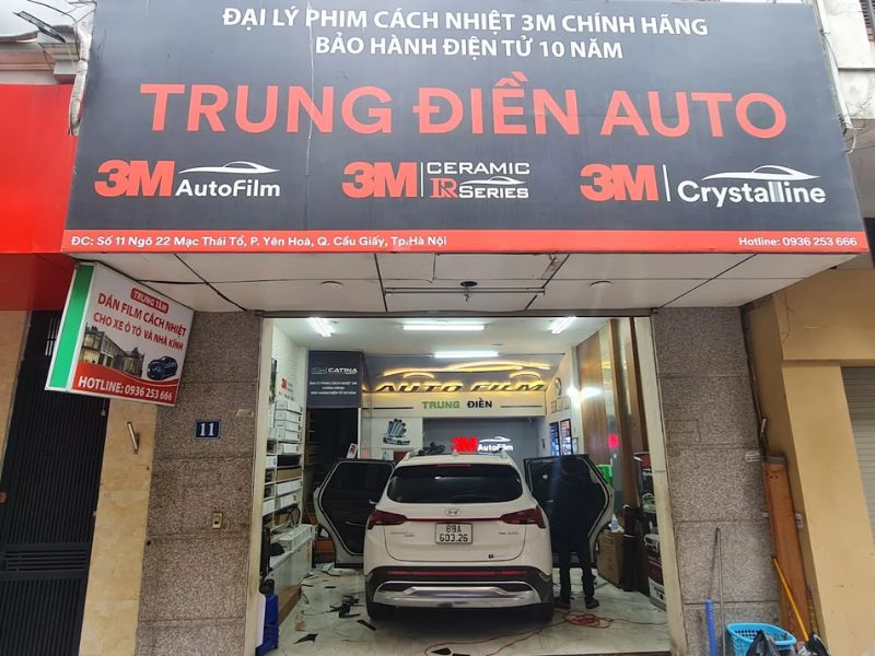 Cửa hàng phụ tùng ô tô Trung Điền Auto tại Cầu giấy