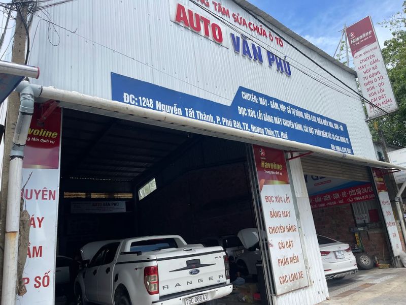 13+ gara sửa chữa ô tô ngập nước tại Huế uy tín, chuyên nghiệp 9 Địa chỉ sửa chữa ô tô Văn Phú Auto