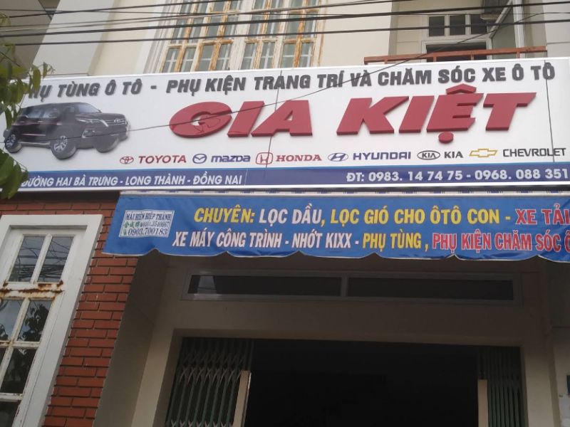 Phụ tùng ô tô Gia Kiệt