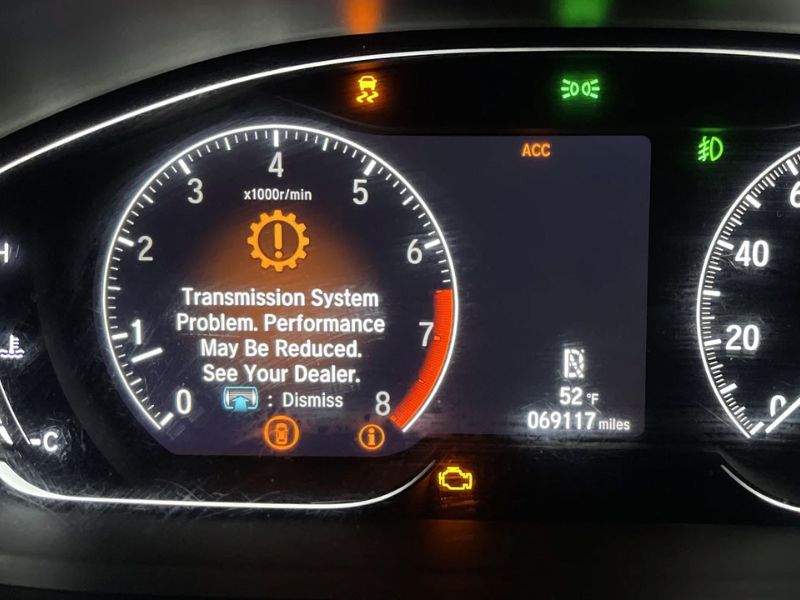 Nước vào hộp số ô tô: Cách xử lý và chi phí sửa chữa 4 Báo lỗi hộp số trên màn hình