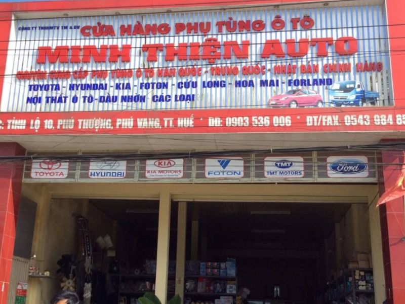 10 cửa hàng phụ tùng ô tô Huế chất lượng cao, giá tốt 4 Cửa hàng phụ tùng ô tô Minh Thiện Auto