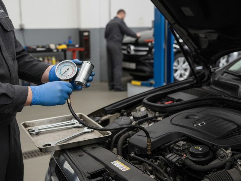Xe ô tô mất công suất: Nguyên nhân, dấu hiệu & cách khắc phục 7 Đo áp suất bơm xăng và kiểm tra lọc xăng