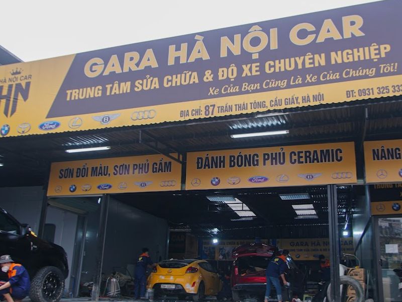 Gara ô tô Hanoicar, chuyên sơn và sửa chữa