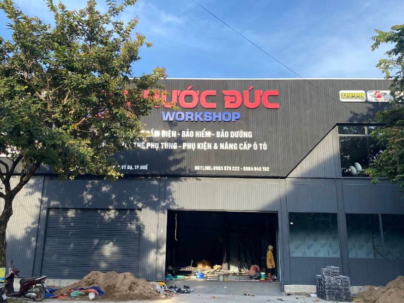10 cửa hàng phụ tùng ô tô Huế chất lượng cao, giá tốt 8 Garage Phước Đức Workshop