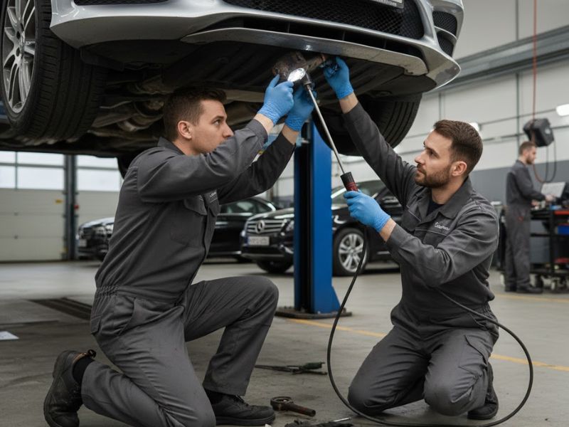 Xe ô tô mất công suất: Nguyên nhân, dấu hiệu & cách khắc phục 8 Kiểm tra hệ thống xả, thông đường ống, xử lý tắc nghẽn của xe ô tô