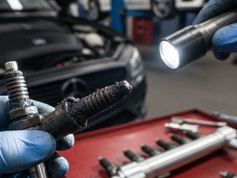 Xe ô tô mất công suất: Nguyên nhân, dấu hiệu & cách khắc phục 3 bugi ô tô bị bẩn, tắc nghẽn