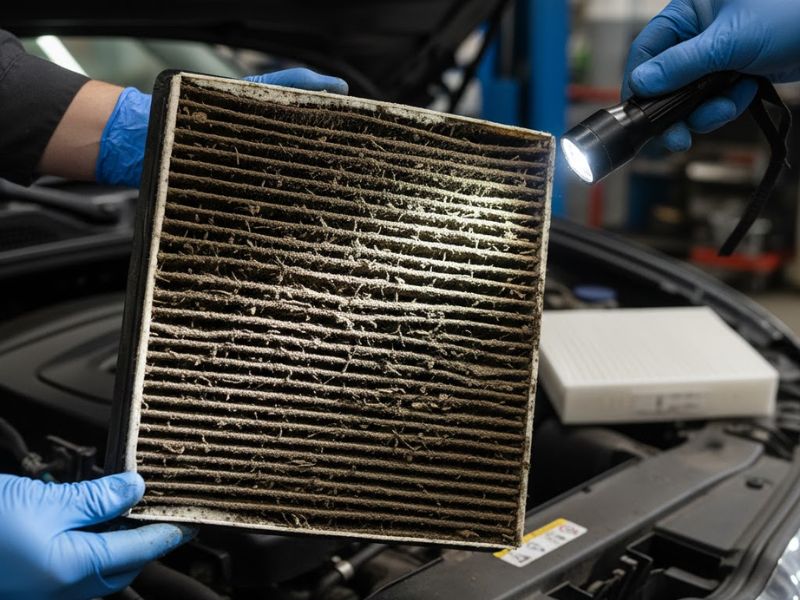 Xe ô tô mất công suất: Nguyên nhân, dấu hiệu & cách khắc phục 2 Lọc gió ô tô bị bẩn