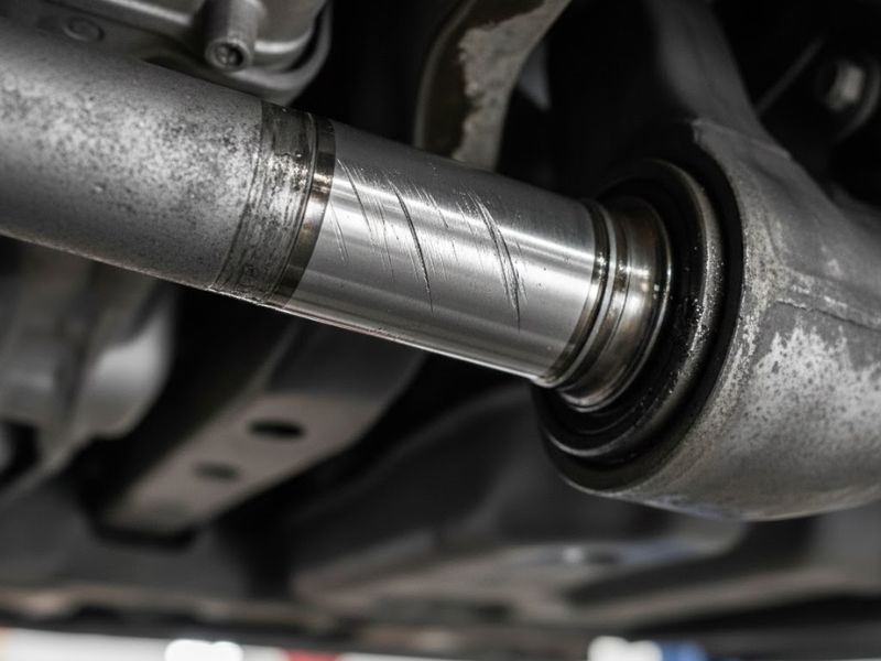 Bề mặt trục láp có nhiều vết xước gây rò rỉ dầu