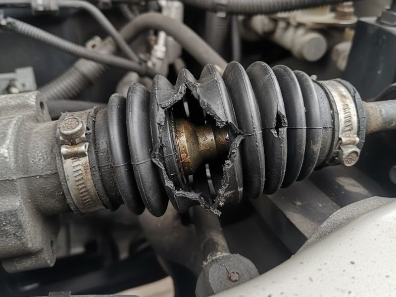 Lỗi thước lái ô tô: Dấu hiệu, khắc phục và phí thay 2026 6 Chụp bụi thước lái bị rách cần kiểm tra và thay mới kịp thời để không ảnh hưởng đến thước lái