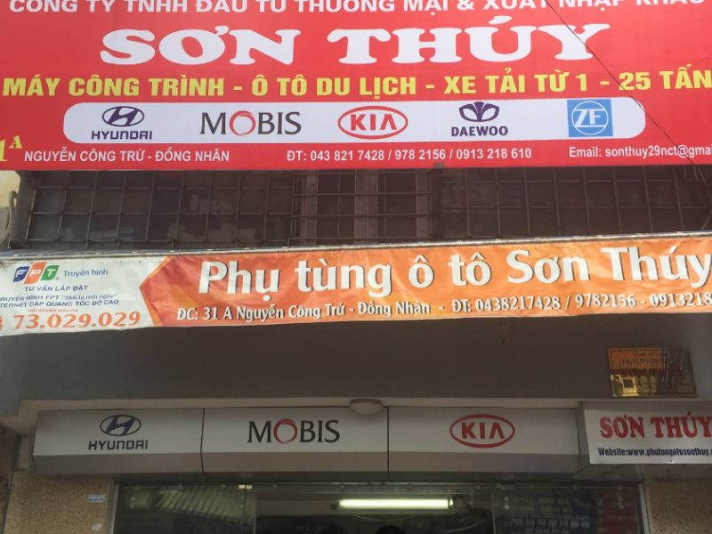 Top 13+ cửa hàng phụ tùng ô tô tại Hà Nội uy tín, giá tốt 10 Cửa hàng phụ tùng ô tô Sơn Thúy Hà Nội