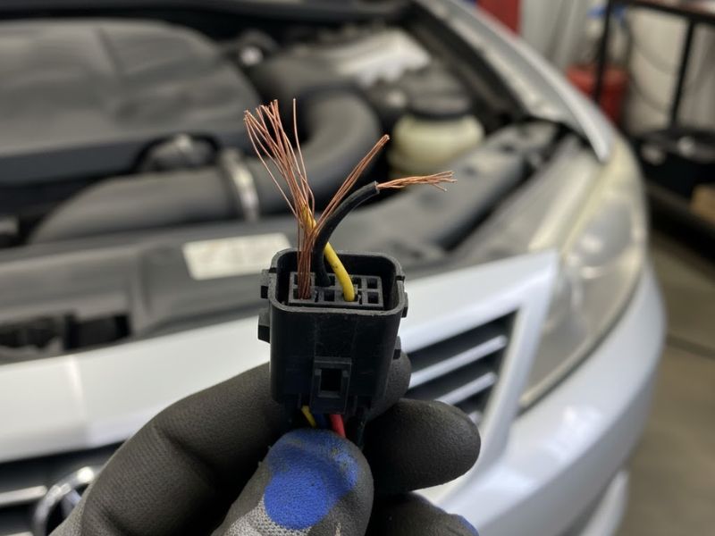 Dây điện của đèn cos bị đứt