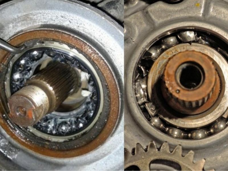 Khắc phục nhanh chóng xe vào số lùi có tiếng kêu cạch 5 Hỏng bạc đạn, ổ bi bên trong hộp số
