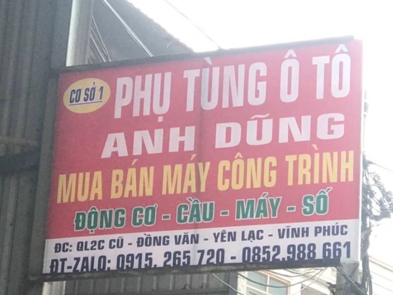 Phụ tùng ô tô Anh Dũng