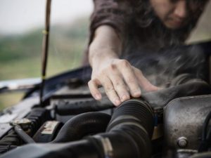 xe bị sôi nước làm mát