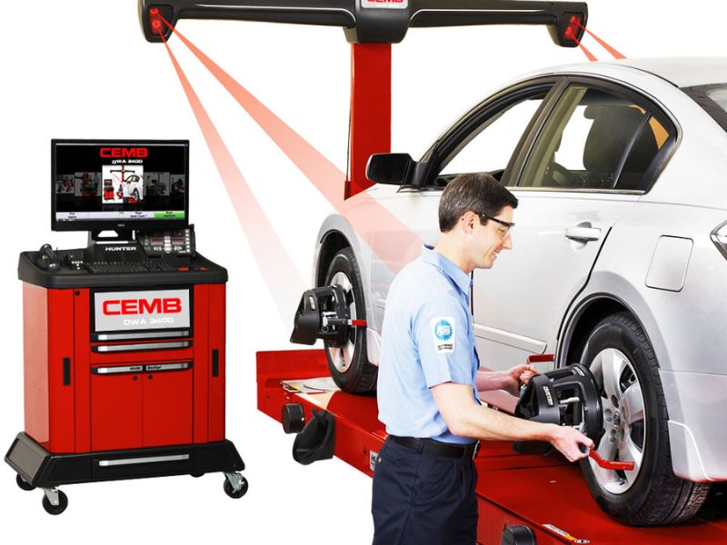 Cân chỉnh thước lái và góc đặt bánh xe