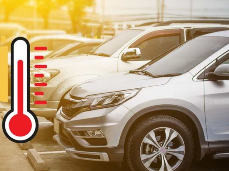 Điều hòa nổ lúc đầu chưa mát ngay: Nguyên nhân và giải pháp 1 Xe đỗ lâu dưới trời nắng nóng