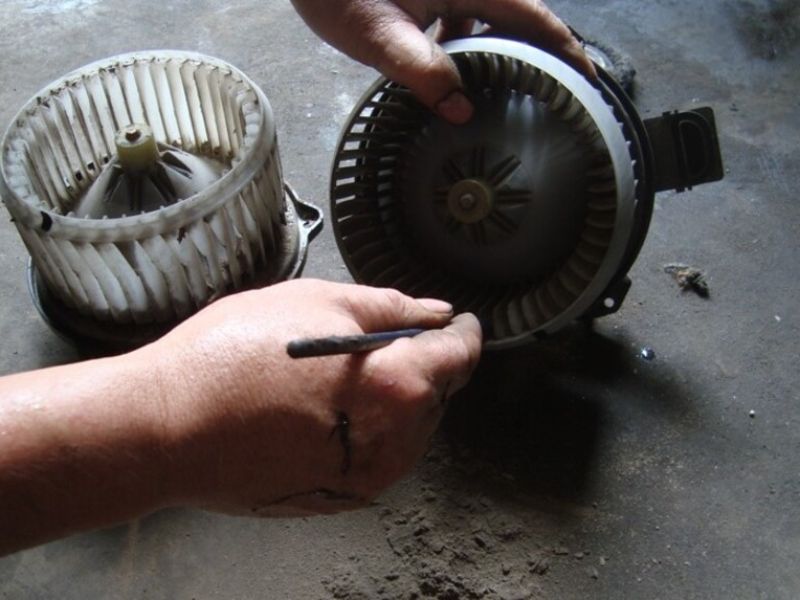 Dị vật mắc kẹt trong quạt gió