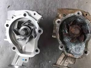 Hiện tượng hỏng bơm nước ô tô