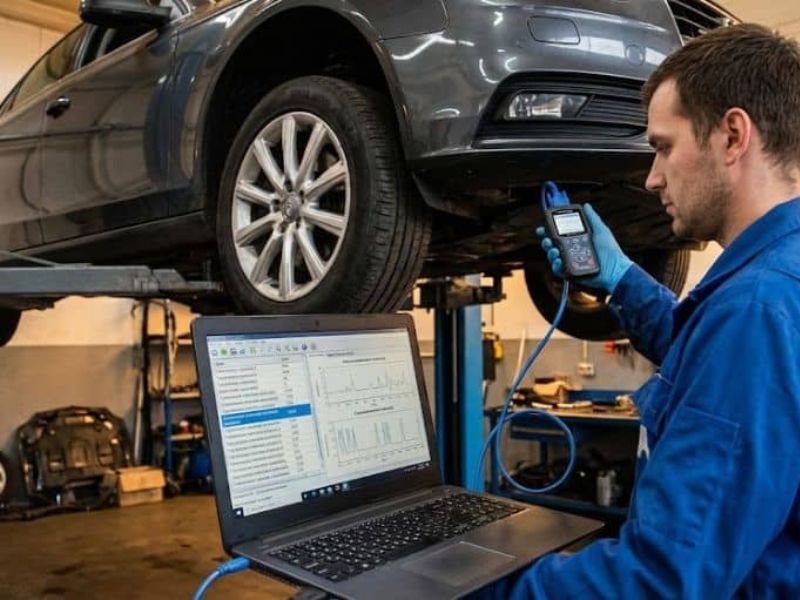 Kiểm tra cơ khí cáp chuyển số và khớp nối dưới gầm