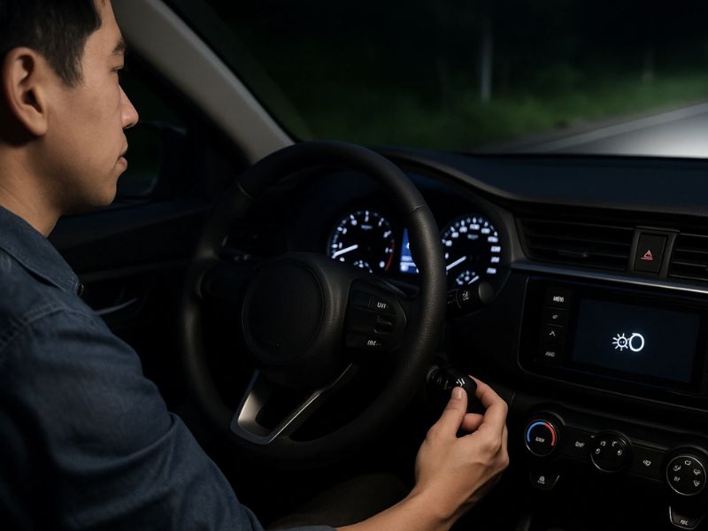 Nguyên nhân và cách xử lý khi đèn sau xe ô tô không tắt được 4 Xe đang bật chế độ đèn tự động