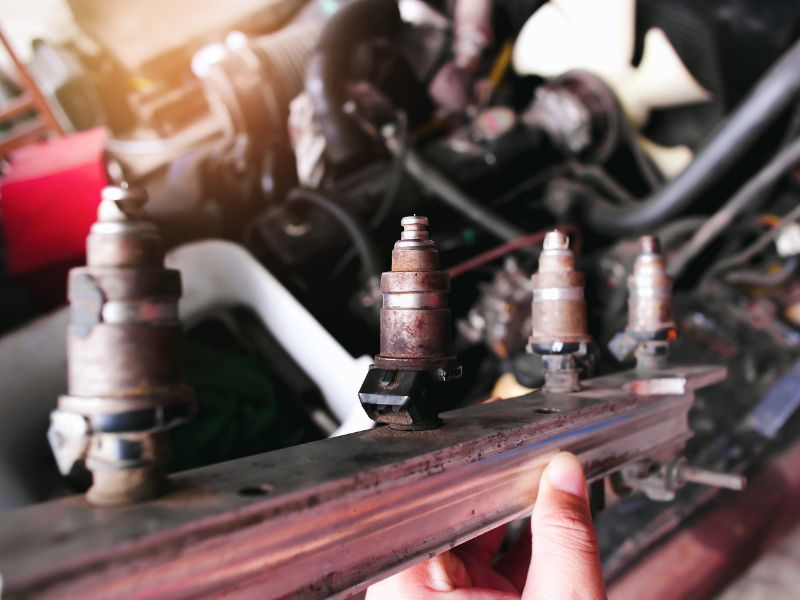 Kim phun bị bẩn, bám nhiều cặn