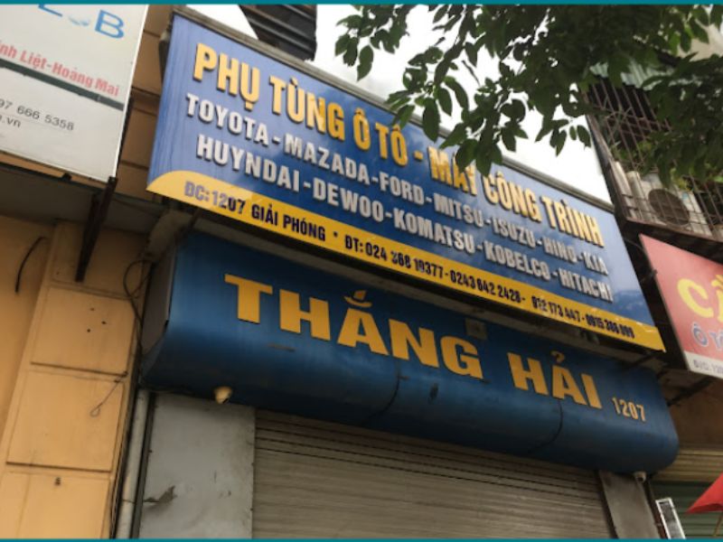 5+ Địa chỉ phụ tùng ô tô Hoàng Mai uy tín, chất lượng 5 Cửa hàng phụ tùng ô tô Thắng Hải - Phụ tùng ô tô Hoàng Mai