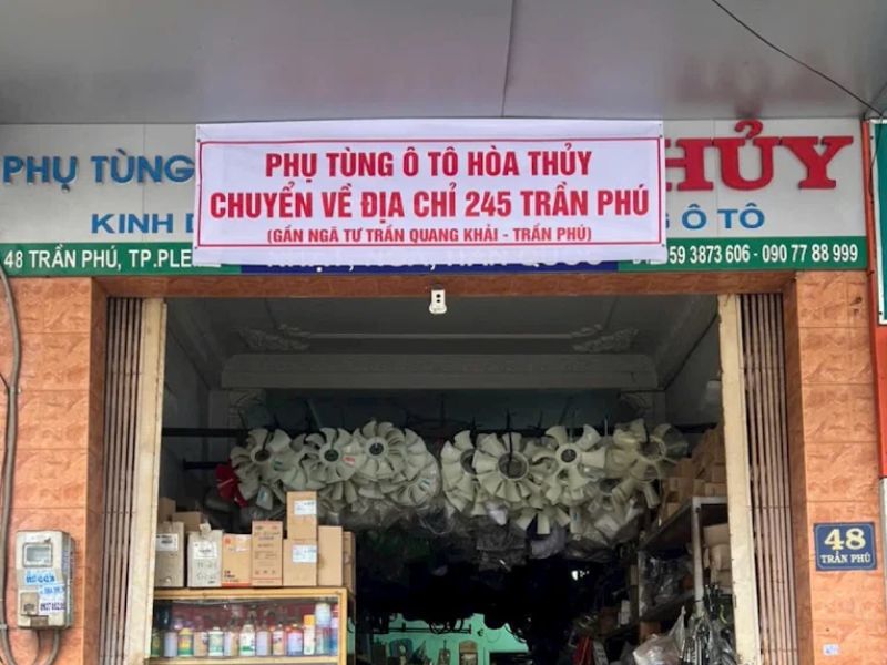 Cửa Hàng Phụ Tùng Ô Tô Hòa Thủy