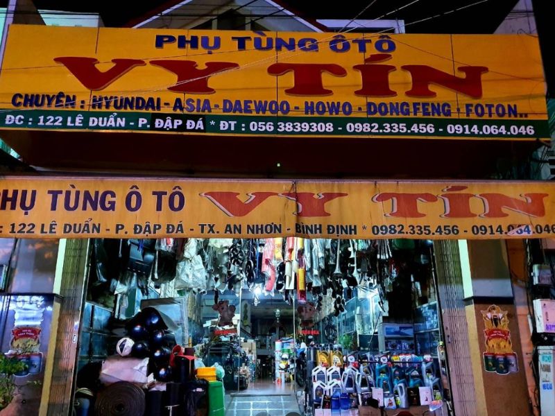 Cửa Hàng Phụ Tùng Ô Tô Vy Tín